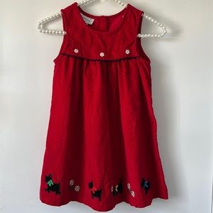Beautiful Red and polka dots dress for little girls size 5